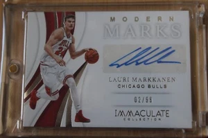 2018-19 Immaculate Lauri Markkanen Modern Marks 02/99 Autograph Chicago Bulls - Picture 1 of 3
