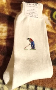 JOS A BANK Golf SOCKS Embroidered New MEN'S SHOE Sz 8-12 Supima Cotton 462 - Picture 1 of 10