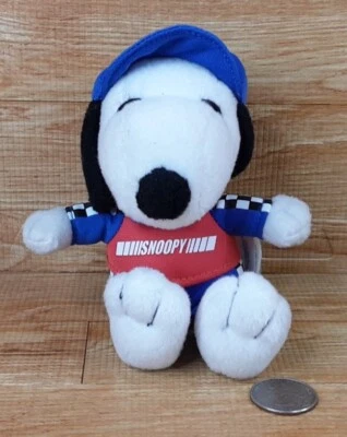 Snoopy Racing Race Car Driver Peanuts 5" MetLife Promo Stuffed Plush Dog - Image 1 of 4