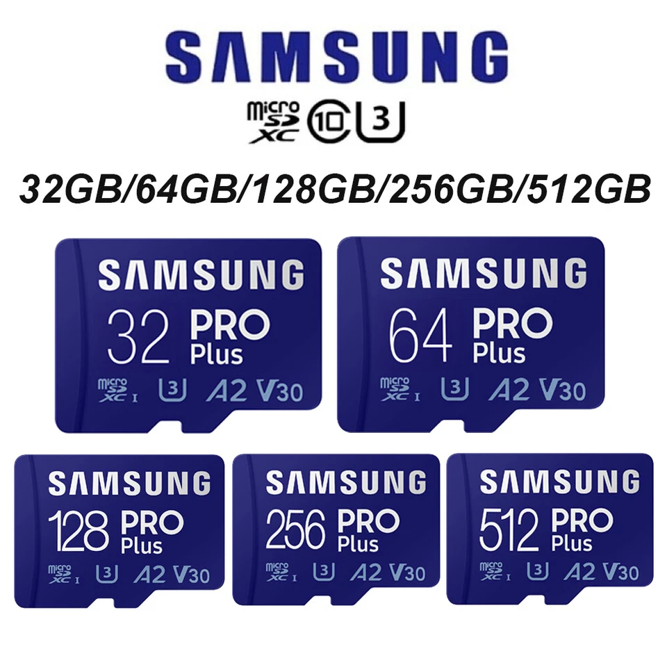 32 GB 64 GB 128 GB 512 GB Samsung TF scheda di memoria micro SD SDHC Class 10 - Immagine 1 di 1