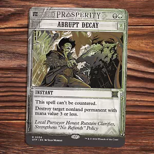 Abrupt Decay - NM - Outlaws of Thunder Junction - MTG - Magic - Picture 1 of 1