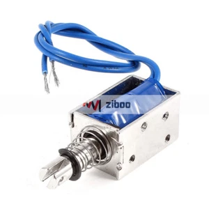 JF-0630B DC12V 10mm Stroke 6N Pull Push Type Open Frame SolenoidElectromagnet✦Kd - Picture 1 of 4