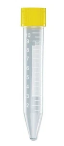 10 ml sterile Zentrifugenröhrchen - gelbe Kappe - 16 x 100 mm - 100 Stück - Bild 1 von 5