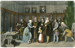 Postcard Martin Luther, Wittenberg, Luther's farewell 1546, evang. bundle 10s yes. - Picture 1 of 1