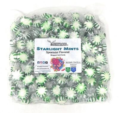 Starlight Mints Spearmint Hard Candy, 2 Lbs ~ YANKEETRADERS® ~ FREE SHIPPING - Image 1 of 3