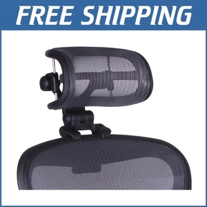 Adjustable Headrest for Herman Miller Aeron Chair H3 in Sleek Graphite Finish - Picture 1 of 10