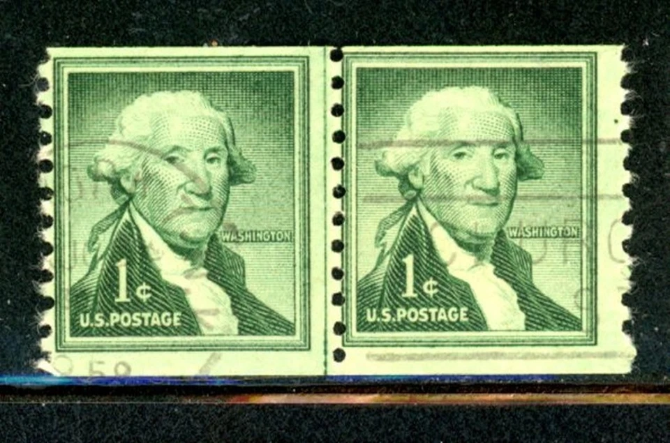 US Scott # 1054 - Used - Lined Pair                         (5-C259) - Image 1 of 1