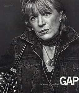 2002 Gap: Marianne Faithful Vintage Print Ad - Picture 1 of 1