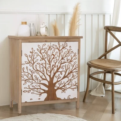 PHI VILLA Storage Cabinet with Doors Buffet Sideboard Cabinet for Entryway Livingroom