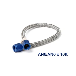 15480NOS NOS Stainless Steel Braided Hose -6AN 16-foot Blue - Picture 1 of 1