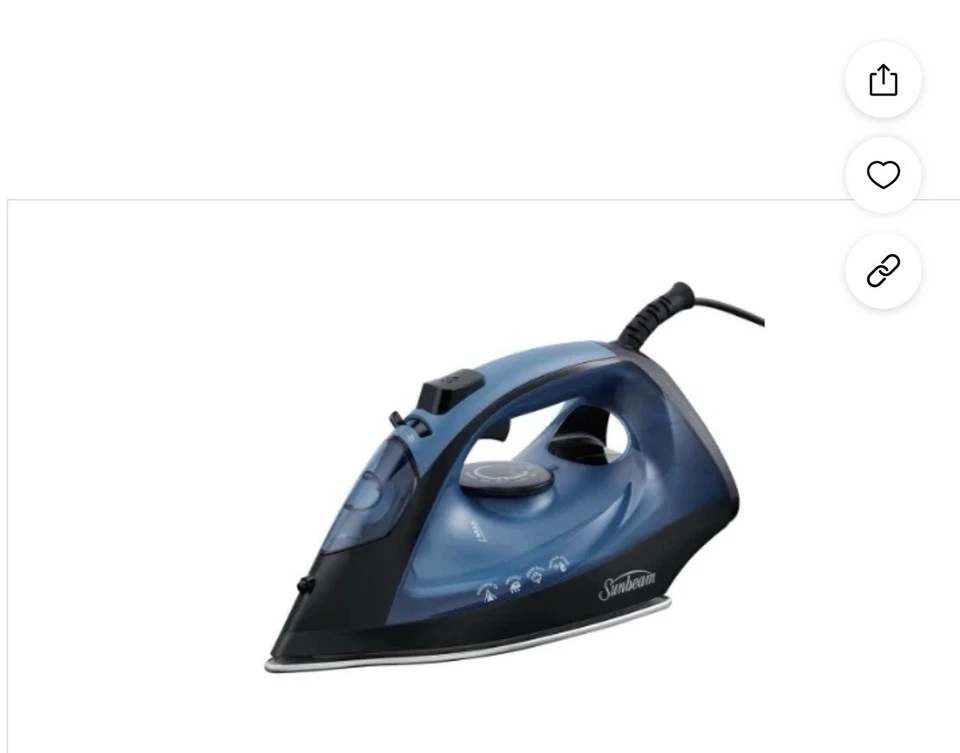 Nuevo Sunbeam 1250 vatios clásico plancha de vapor apagado automático 360 cable giratorio  Foto 1 de 1