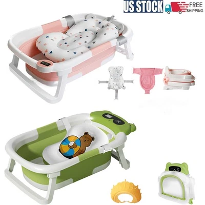 Faltbare Säugling Baby Badewanne Neugeborene Sicherheit Tragbare Dusche Badewanne 0-12M - Bild 1 von 3