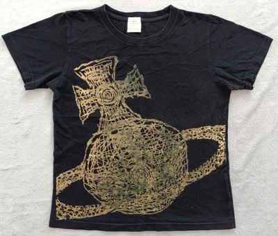 Vivienne Westwood Gold Label womens vintage Black Logo Print T Shirt size XS - Image 1 of 4