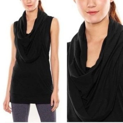 Lucy Body and Mind Sleeveless Cowl Neck Tunic Top Yoga Activewear Size L - Image 1 of 4