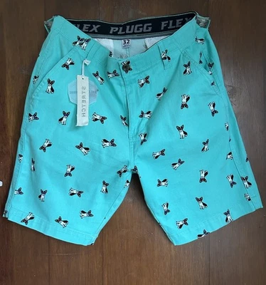 Plugg Flex Dog Shorts Men’s 32 waist Mint Green Shorts New W/Tags - Image 1 of 4