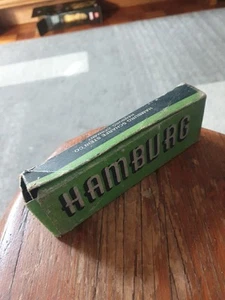 VINTAGE HAMBURG SCHARFE STEIN CO. SHARPENING STONE IN ORIGINAL BOX - Picture 1 of 11