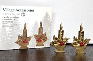 Department 56 CANDLE GREETINGS Village Accessories Golden 3” New in Box 2021 - Bild 1 von 8