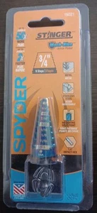 Spyder Stinger 3/4" 9 Step Bit 1/4" Hex New - Picture 1 of 2