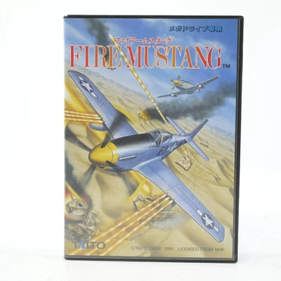 FIRE MUSTANG Mega Drive Sega Japan Import Free shipping FedEx DHL Tested T-11123 - Image 1 of 4