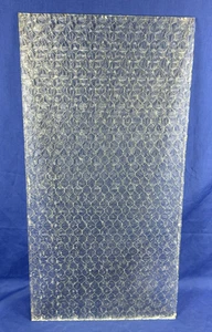 C.1920 Chicken Wire Glass WINDOW PANE w/ Pressed Florentine Privacy Side - Picture 1 of 24