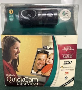 New Logitech QuickCam Ultra Vision Web Cam with Built-in Mic - Picture 1 of 6