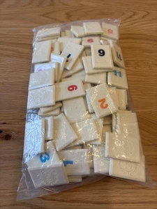 Rummikub Board Game Replacement Tiles Craft Pieces Parts 1997 Pressman NEW - Picture 1 of 7