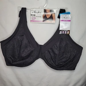 Playtex Bra 40DDD Black Dreamwire Ultra Soft No Poke 4833 New with Tags - Picture 1 of 4