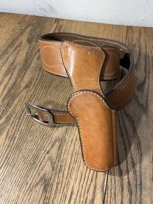 РЕДКАЯ винтажная кожаная кобура Bianchi No45H «AUTO-DRAW», 0,45, С АВТОГРАФОМ И РЕМНЕМ, РАЗМЕР 36 - Изображение 1 из 4