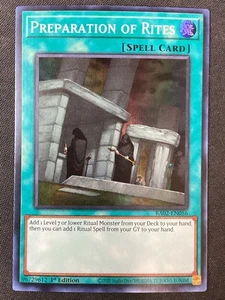 Yu-Gi-Oh TCG #RA02-EN056 Preparation of Rites 1st Edition Super Rare NM - Picture 1 of 2