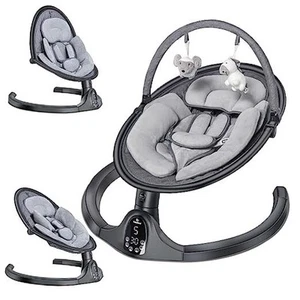Baby Swings for Infants to Toddler | Bluetooth Baby Swing with 3 Seat Black - Picture 1 of 7