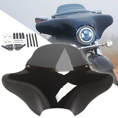 Black Front Outer Batwing Fairing For Honda Shadow ACE VT1100C2 Valkyrie GL1500C - Image 1 of 4