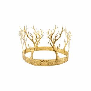 Gold Woodland Crown Ladies Roman Toga Party Fancy Dress Accesosry Tiara - Picture 1 of 2