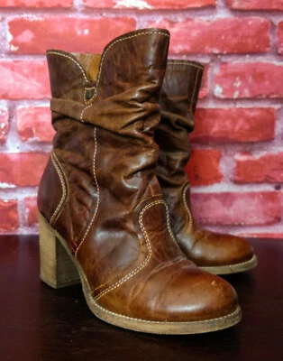 LAVORAZIONE ARTIGIANA Womens Leather Boot Western Romania Size 36 (approx 7.5/8) - Image 1 of 4