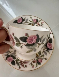 Wedgwood Hathaway Rose Teacup Saucer and Plate - Picture 1 of 5