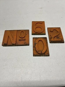 Antique Cast Iron Numbers Industrial - Picture 1 of 12