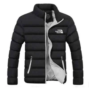 Winter Jacket Men's Fashion Stand Collar Parker Zipper Padded - Picture 1 of 33