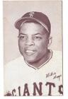 Willie Mays  Arcade Card Blank Back Postcard size Exhibit card See Scan