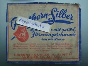 Label Posthorn silver lemonade, Siebers Quelle hamlet A. Zinth Allgäu - Picture 1 of 1