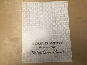Vtg Sound West Brochure ~ Indoor/Outdoor Loudspeakers ~ Van Nuys CA - Picture 1 of 2