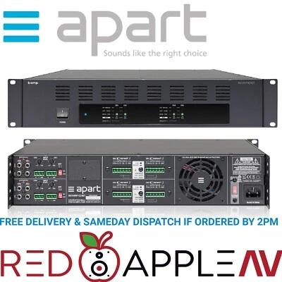 Apart REVAMP 4240T 4 Channel 240W Professional Power Amplifier 100V Line Amp - Image 1 of 3