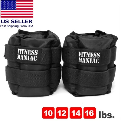 Par de pesas de tobillo correa ajustable para piernas mujeres hombres gimnasio con peso caminar trotar Foto 1 de 4