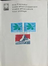 SWITZERLAND 1965 FD SHEET  FRANKED WITH PAIR EUROPA  STAMPS