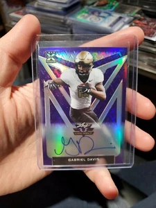 2020 Leaf Valiant Purple Gabriel Davis RC/AU /20 #BA-GD2 - Picture 1 of 2