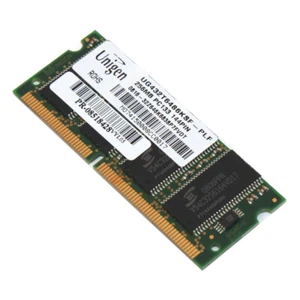 Unigen UG432T6486KSF-PLF 256MB SDRAM PC-133 144 Pin Arbeitsspeicher SO-DIMM - Bild 1 von 1