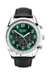 Sekonda Gents Chronograph Leather Strap Watch 1876 - Picture 1 of 3