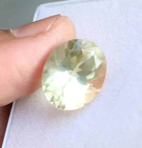 Beautiful 12.50 Ct Natural Lemon Quartz Oval Cut Loose Gemstone 14*17 mm - Picture 1 of 2
