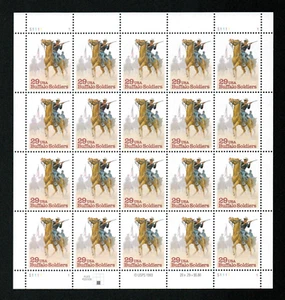 1994 29¢ Buffalo Soldiers, Scott #2818, Full Pane of 20, MNH - Bild 1 von 1