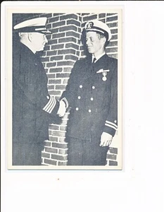 1964 JFK Vintage Topps John F Kennedy Trading Card #10 Lt. JFK Congratulated - Picture 1 of 2