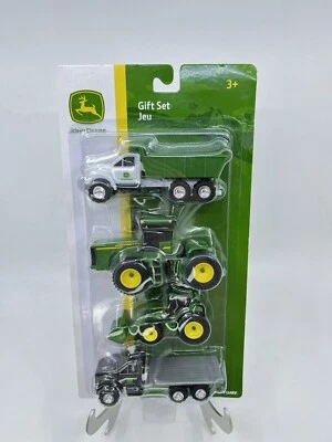 John Deere Construction Farm Vehicles Gift Set 4 Pk #LP76864 Scale 1/64 TOMY - Image 1 of 2