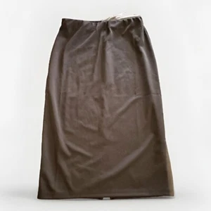 Black Stretch Skirt Size Medium Straight Pencil Skirt Back Slit Pull Up Waist - Imagen 1 de 6